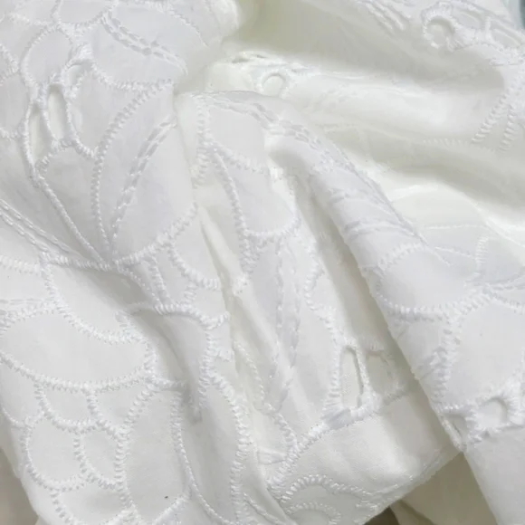 Ann Taylor Eyelet Puff Sleeve Dress - Picture 6 of 17